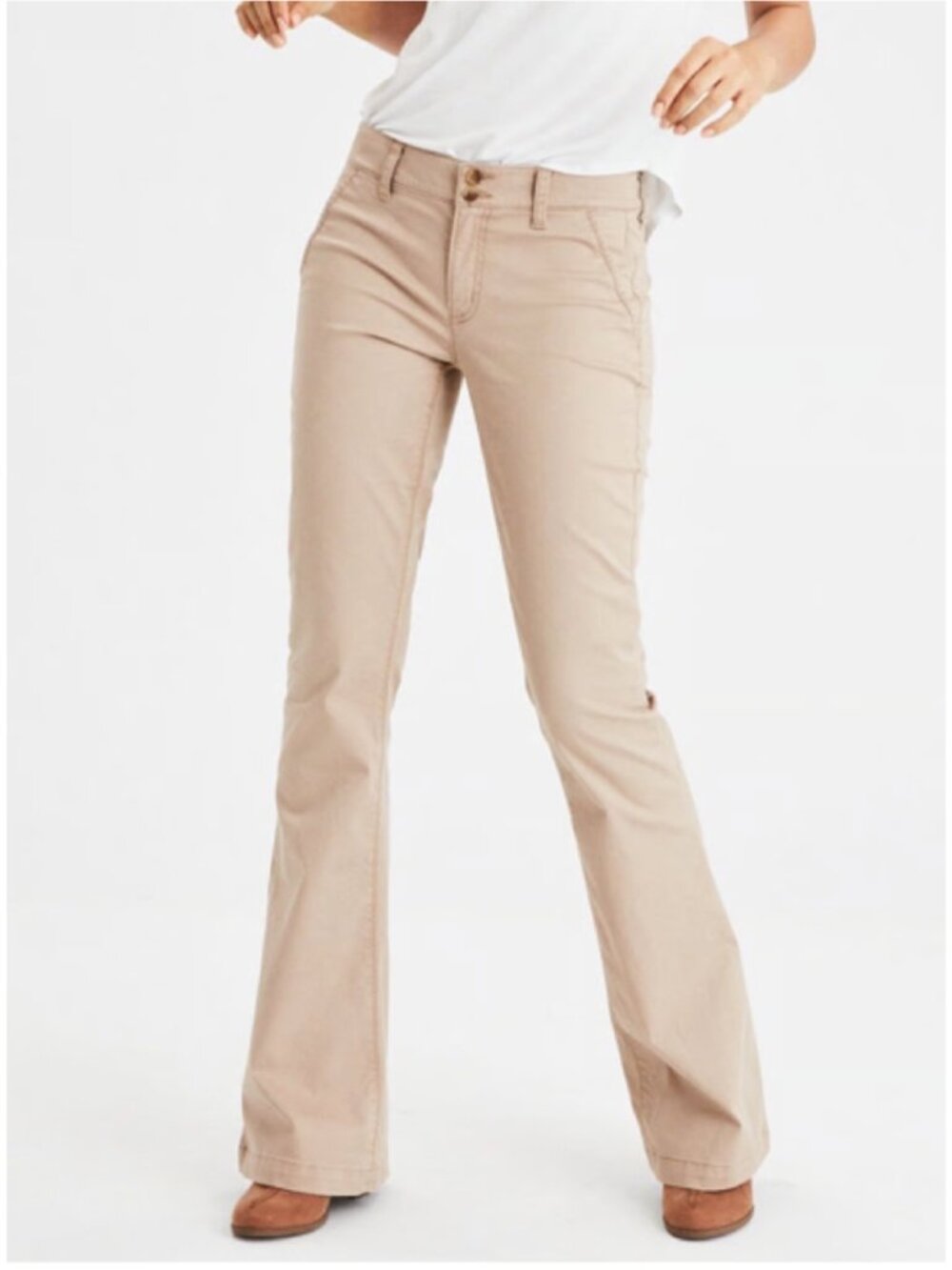 American Eagle Artist Fit Pants 2 x-long Low Rise Bootcut Y2K NWT